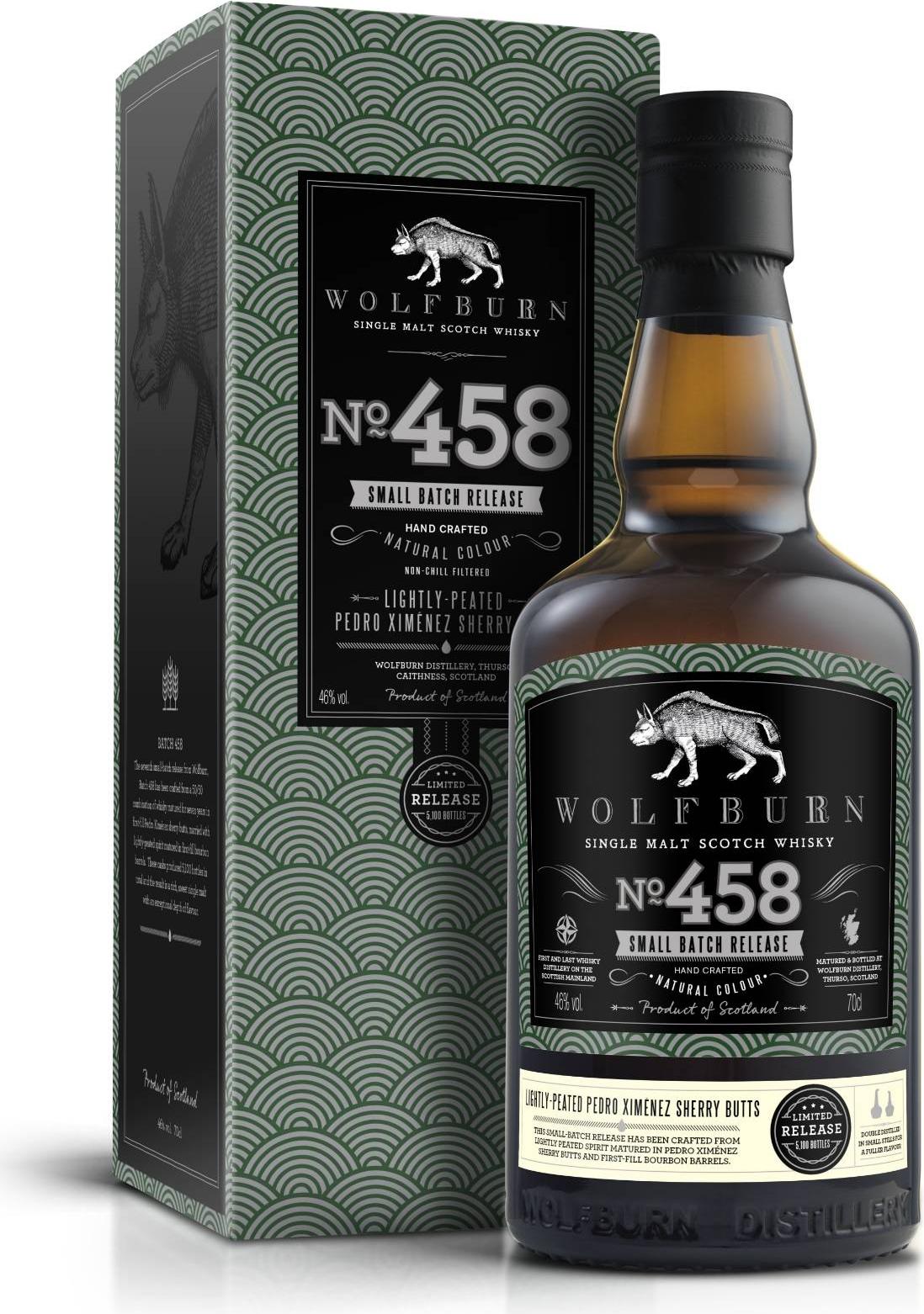 Wolfburn Small Batch N°458 Single Malt Scotch Whisky 46% Vol. 0,7l in Giftbox