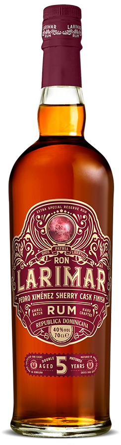 Ron Larimar 5 Years Old Small Batch Rum Pedro Ximénez Sherry Cask Finish 40% Vol. 0,7l