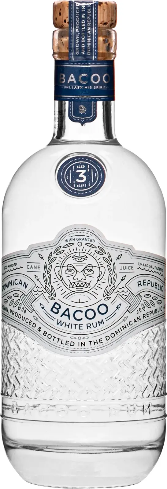 Bacoo 3 Years Old White Rum 43% Vol. 0,7l