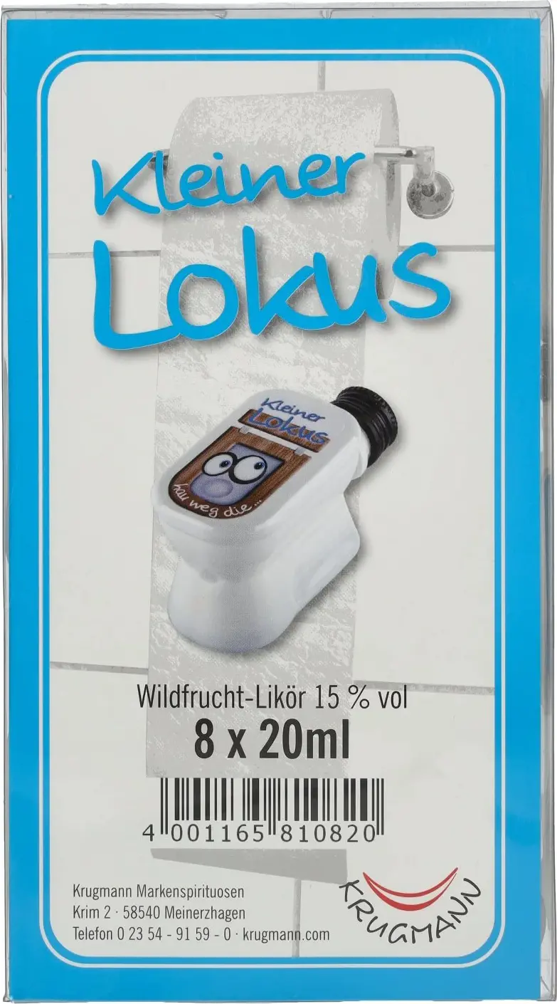 Krugmann Kleiner LOKUS Wildfruchtlikör 15% Vol. 8x0,02l