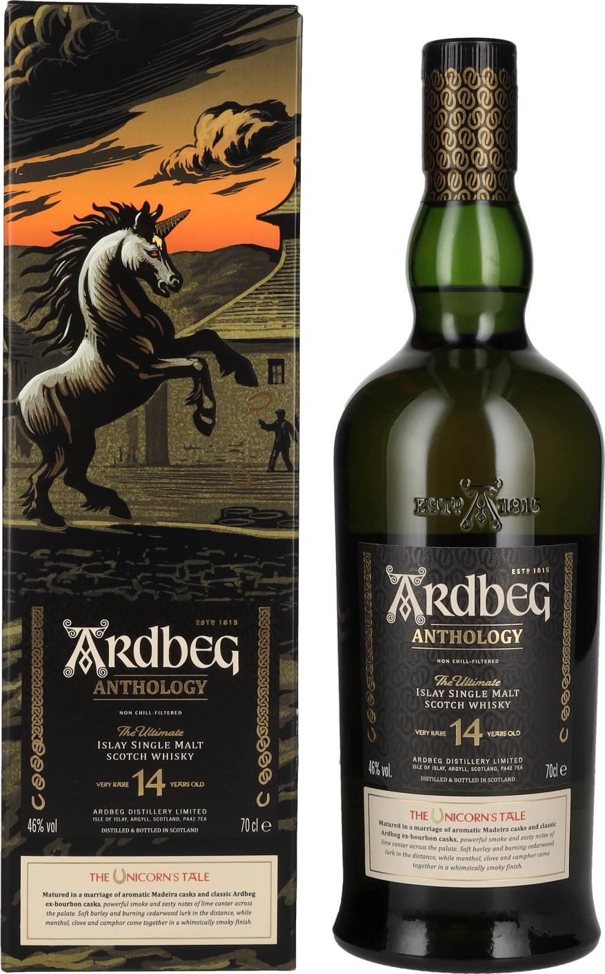 Ardbeg 14 Years Old The Ultimate Anthology The Unicorn's Tale Islay Single Malt 46% Vol. 0,7l in Giftbox