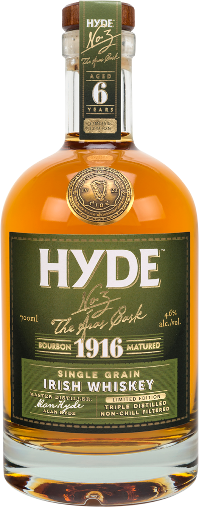 Hyde No.3 THE ÁRAS CASK 1916 Single Grain Irish Whiskey Limited Edition 46% Vol. 0,7l