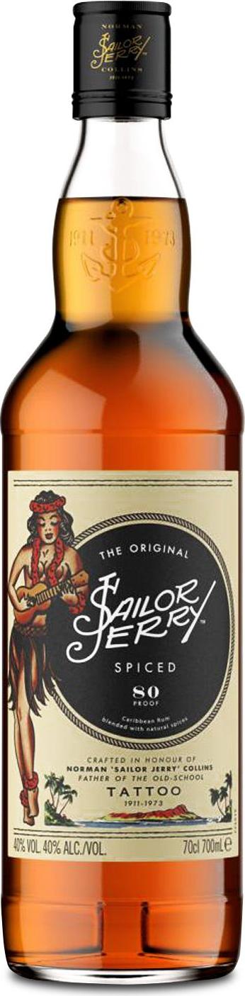 Sailor Jerry SPICED TATTOO Rum 40% Vol. 0,7l