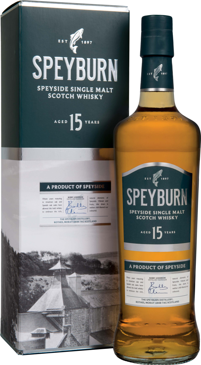 Speyburn 15 YEAR OLD Speyside Single Malt Scotch Whisky 46% Vol. 0,7l in Giftbox