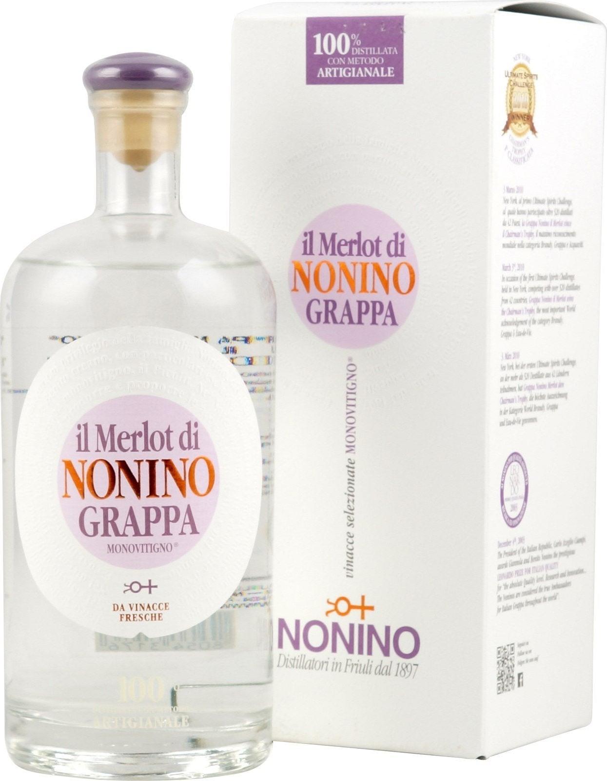 Nonino Grappa il Merlot 41% Vol. 0,7l in Giftbox