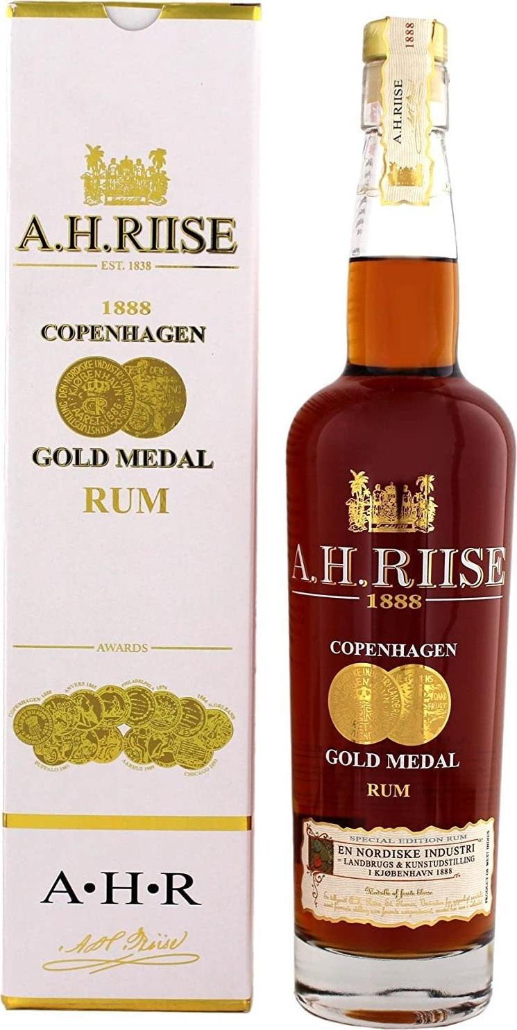 A.H. Riise / Old St. Croix 1888 COPENHAGEN GOLD MEDAL - Old Edition 40% Vol. 0,7l