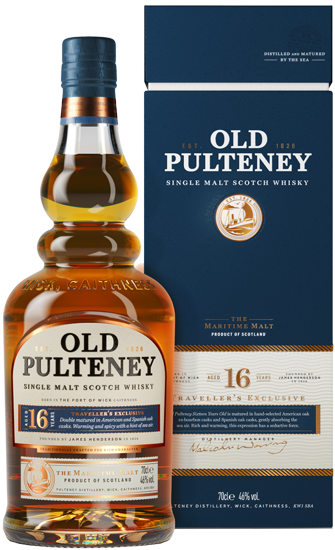 Old Pulteney 16 Years Old Traveller’s Exclusive 0,7l in Giftbox