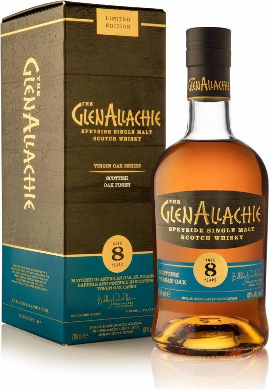 The GlenAllachie 8 Years Old SCOTTISH VIRGIN OAK 48% Vol. 0,7l in Giftbox