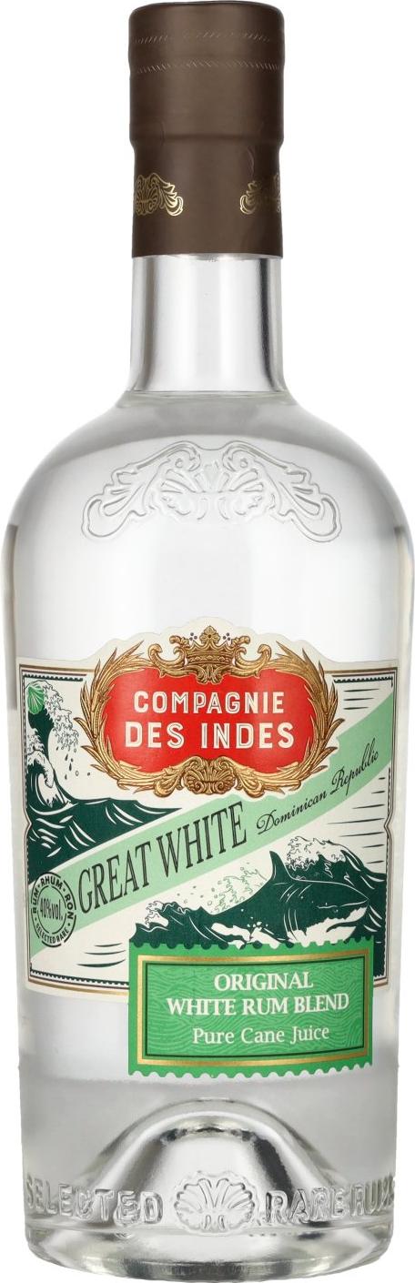Compagnie des Indes GREAT WHITE Dominican Republic Original White Rum Blend 40% Vol. 0,7l