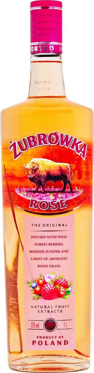Žubrowka ROSE Vodka 32% Vol. 1l