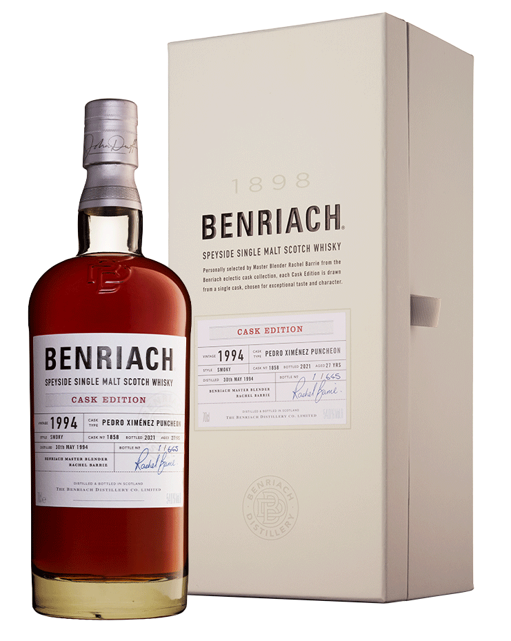 Benriach 27 Years Old Smoky CASK EDITION Pedro Ximénez 1994 CASK #1857 53,7% Vol. 0,7l