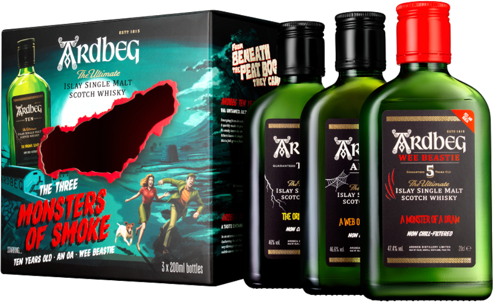 Ardbeg Monsters of Smoke Set 3x0,2l in Giftbox