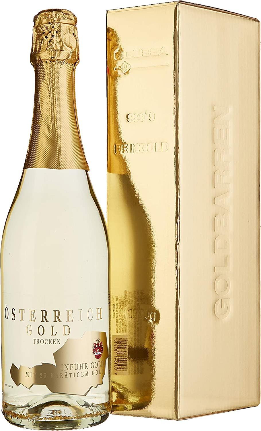 Österreich Gold - with 23 Karat Blattgold 9,5% Vol. 0,75l in Giftbox