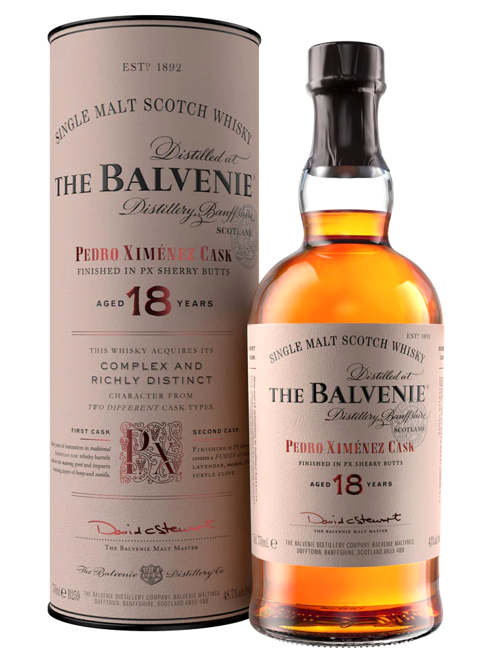 The Balvenie 18 Years Old Pedro Ximénez Cask 48,7% Vol. 0,7l in Giftbox