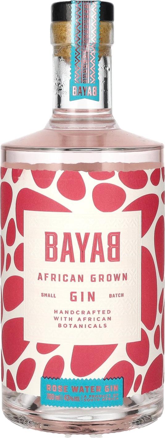 BAYAB African Grown Rose Water Small Batch Gin 43% Vol. 0,7l
