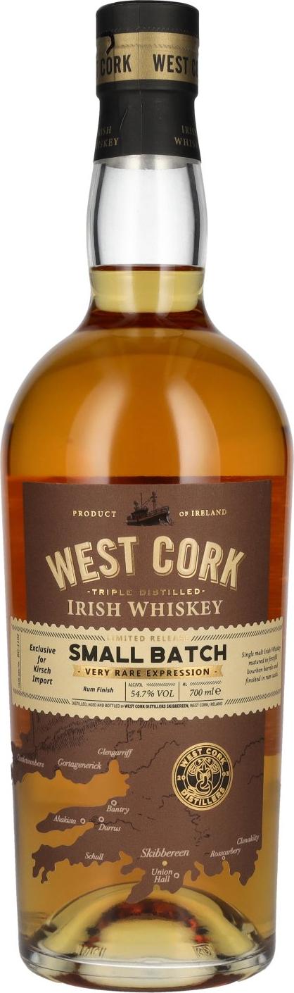 West Cork Small Batch Irish Whiskey Very Rare Expression 54,7% Vol. 0,7l