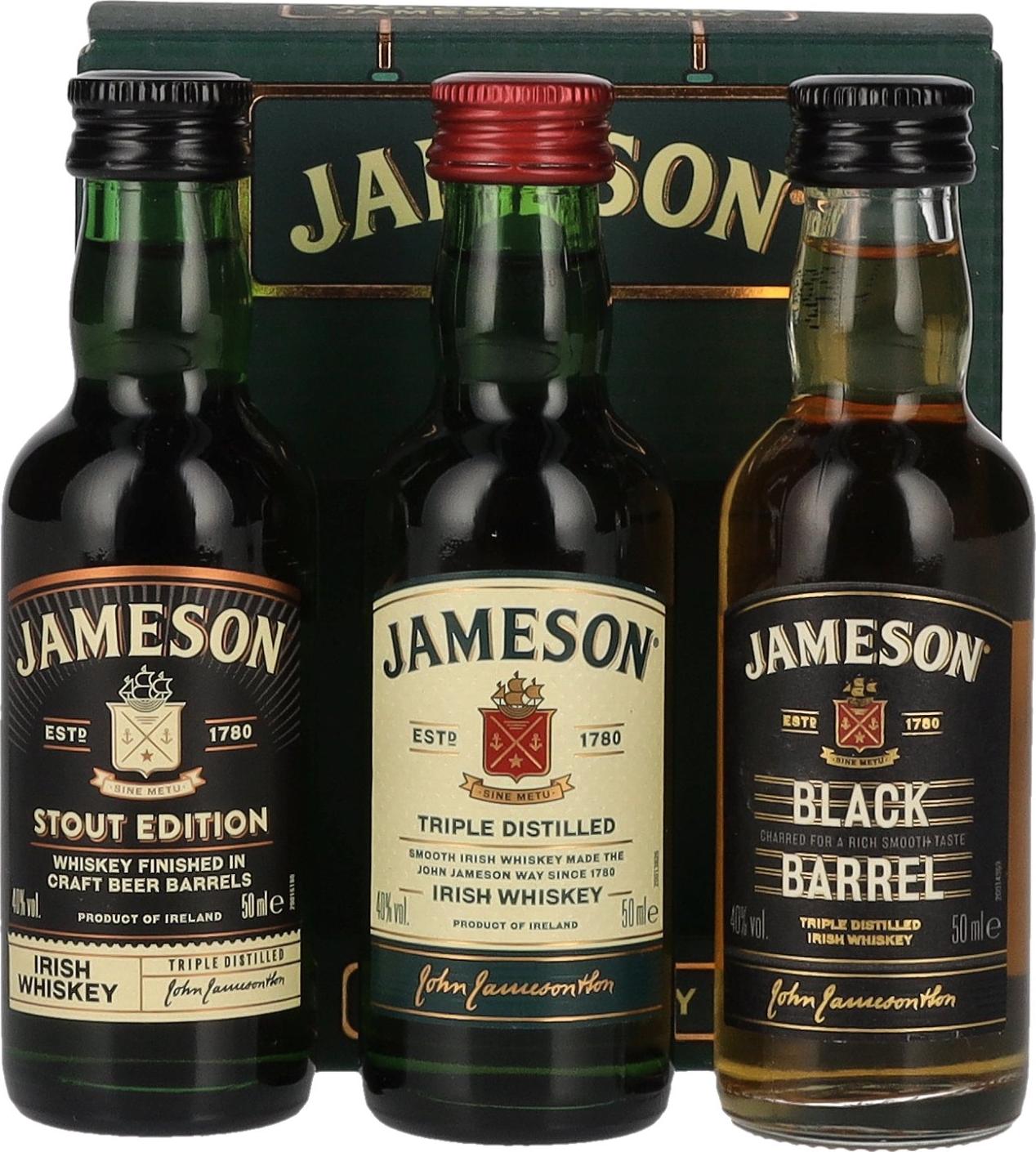 Jameson Triple Distilled Irish Whiskey Mini-Set 40% Vol. 3x0,05l
