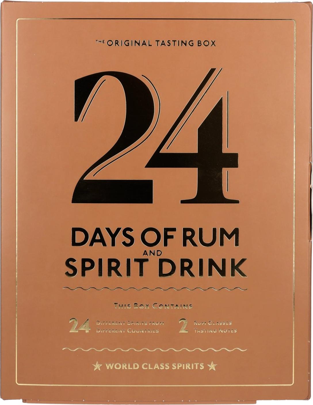 1423 S.B.S 24 DAYS OF RUM The Original Tasting Box 24x0,02l + 2 Nosing glasses