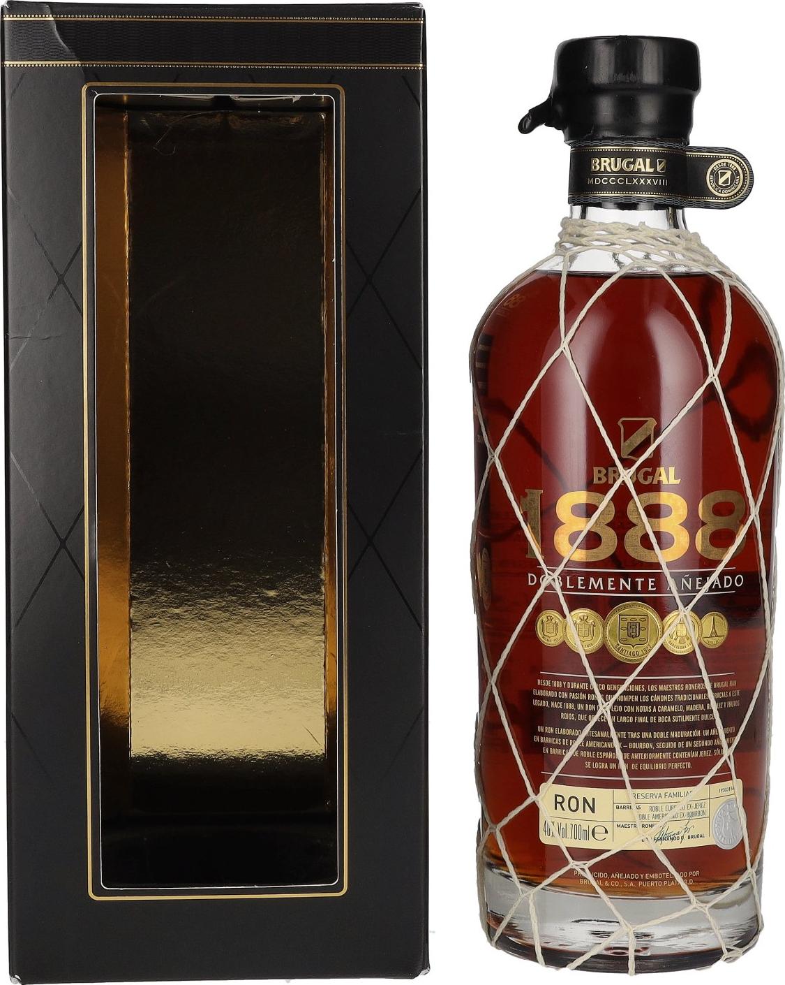 Brugal 1888 Ron Reserva Doblemente Añejado 40% Vol. 0,7l in Giftbox
