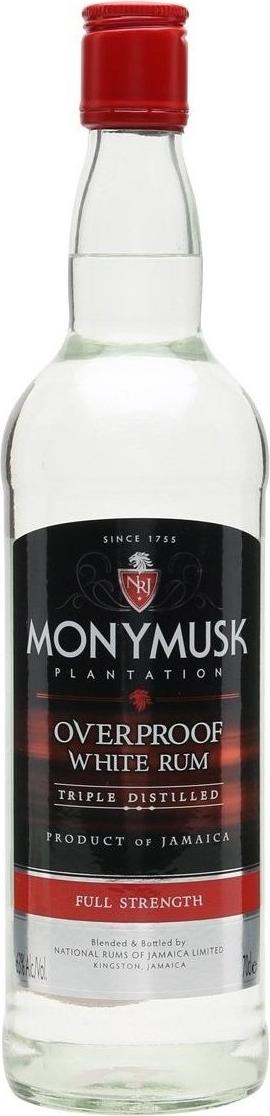 Monymusk Plantation OVERPROOF WHITE Rum 63% Vol. 0,7l
