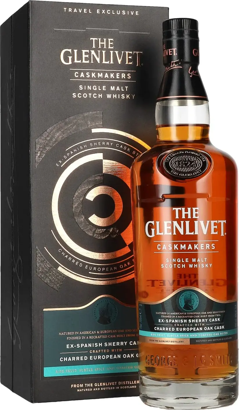 The Glenlivet CASKMAKERS Travel Exclusive ex-Spanish Sherry Cask Single Malt Whisky 40% Vol. 0,7l in Giftbox