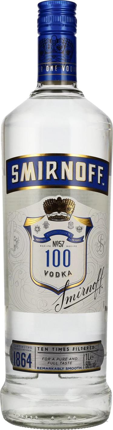 Smirnoff Blue Label Triple Distilled Vodka 50% Vol. 1l