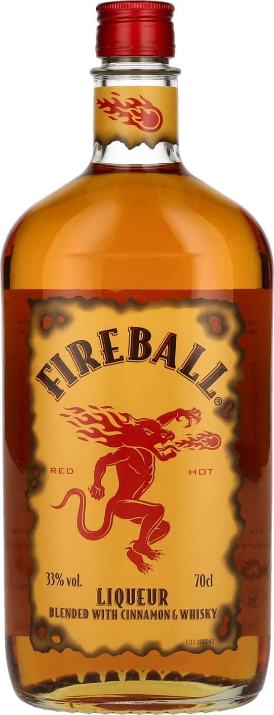 Sezerac Fireball RED HOT Liqueur with Cinnamon & Whisky 33% Vol. 0,7l