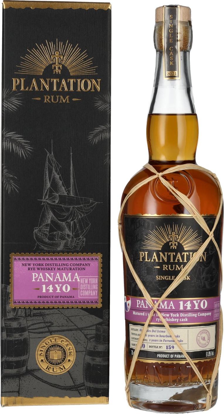Plantation / Planteray PANAMA 14 Years Old Rye Whiskey Maturation Edition 2021 51,8% Vol. 0,7l in Giftbox