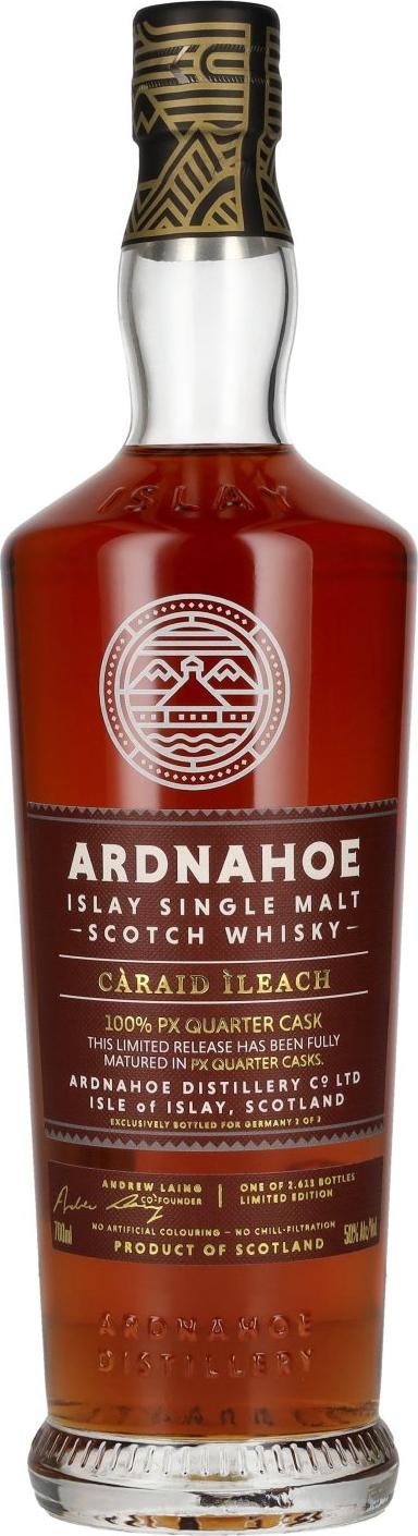 Ardnahoe CÀRAID ÌLEACH 100% PX Quarter Cask Islay Single Malt Whisky Limited Edition 50% Vol. 0,7l