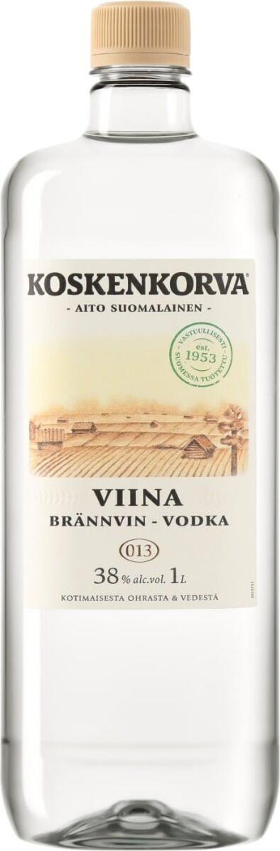 Koskenkorva Vodka VIINA - BRÄNNVIN PET 38% Vol. 1l