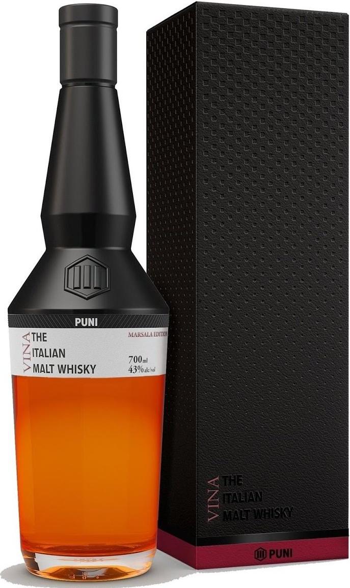 Puni Vina MARSALA The Italian Malt Whisky 43% Vol. 0,7l in Giftbox
