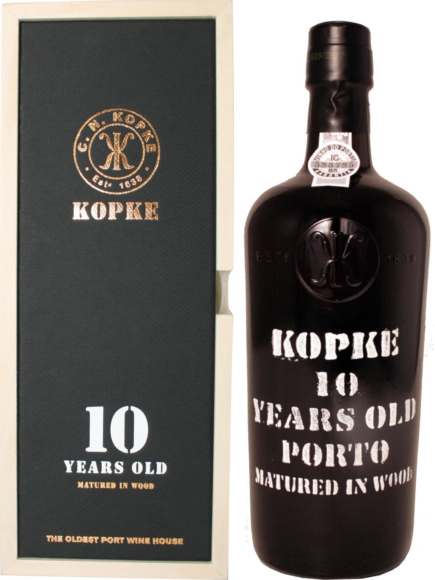 Kopke 10 Years Old TAWNY Porto 20% Vol. 0,75l in Wooden case