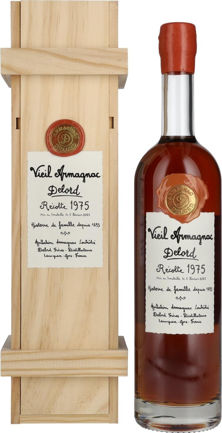 Armagnac Delord Récolte 1975 40% Vol. 0,7l
