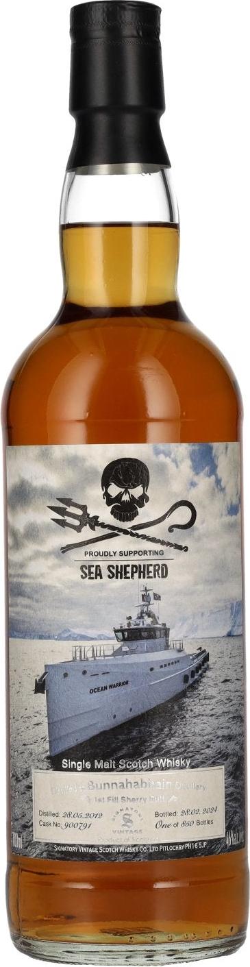 Signatory Vintage BUNNAHABHAIN 11 Years Old Single Malt Sea Shepherd 2012 46% Vol. 0,7l