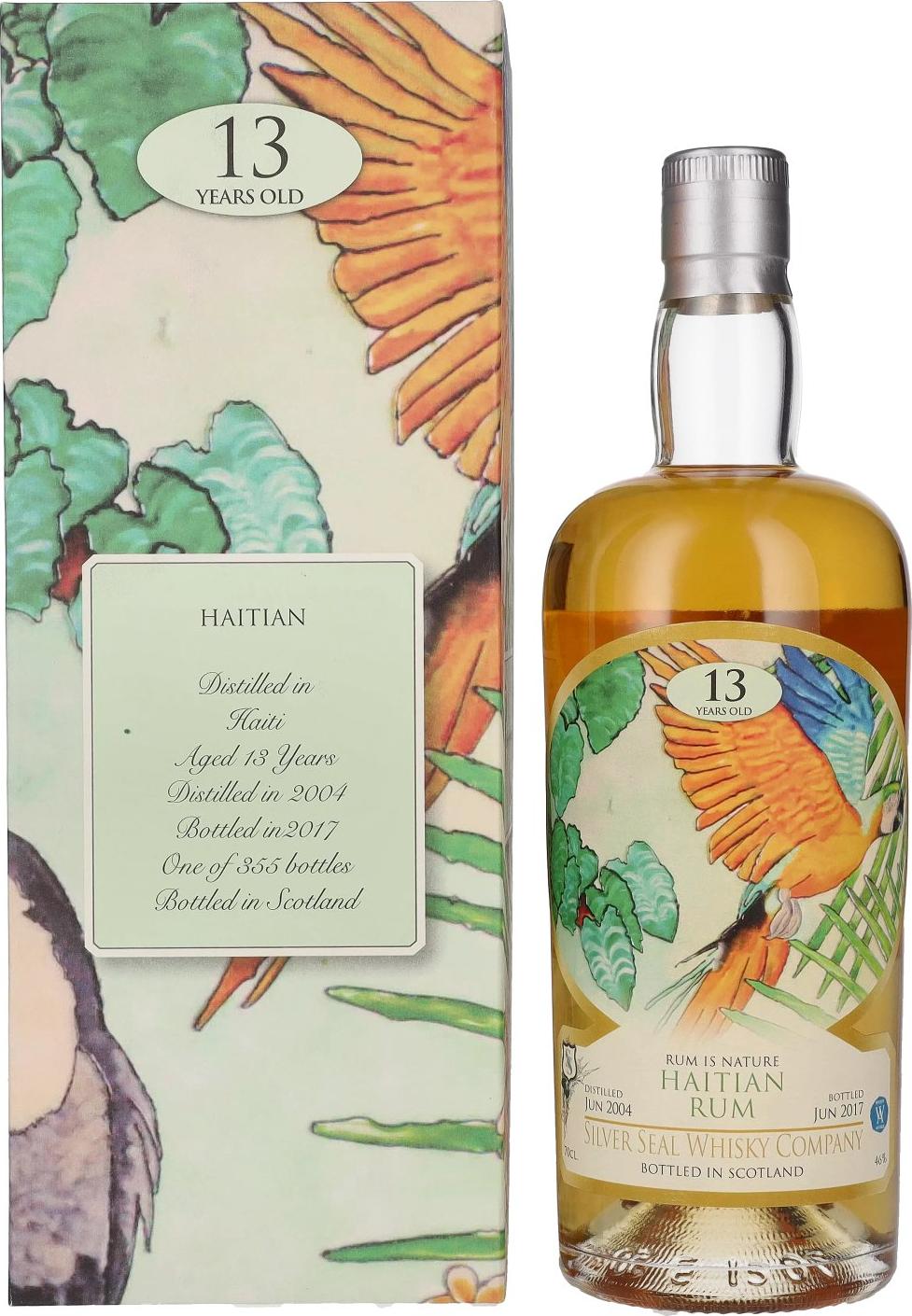 Silver Seal HAITIAN 13 Years Old Rum 46% Vol. 0,7l in Giftbox