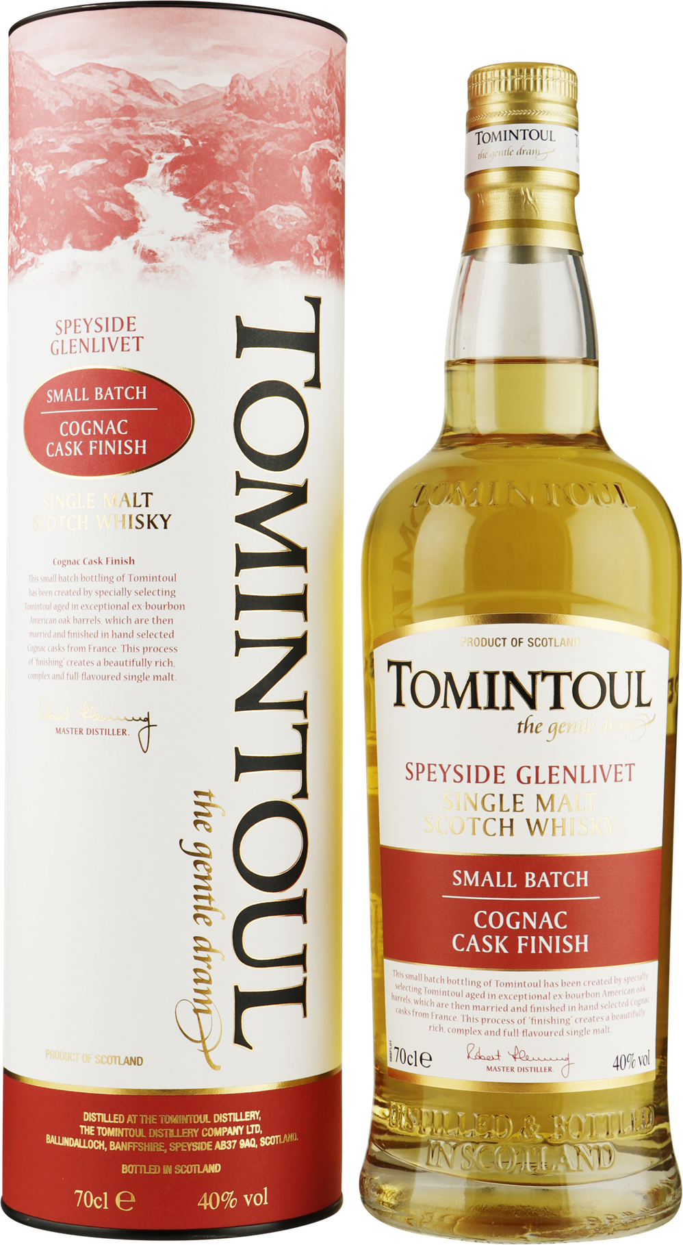 Tomintoul Small Batch Cognac Cask Finish 40% Vol. 0,7l