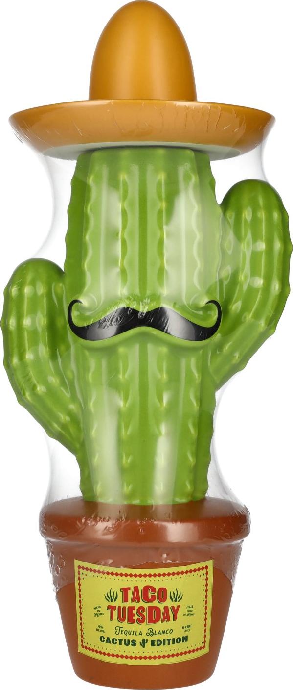 Taco Tuesday Tequila Blanco 100% de Agave Edicion CACTUS 40% Vol. 0,7l