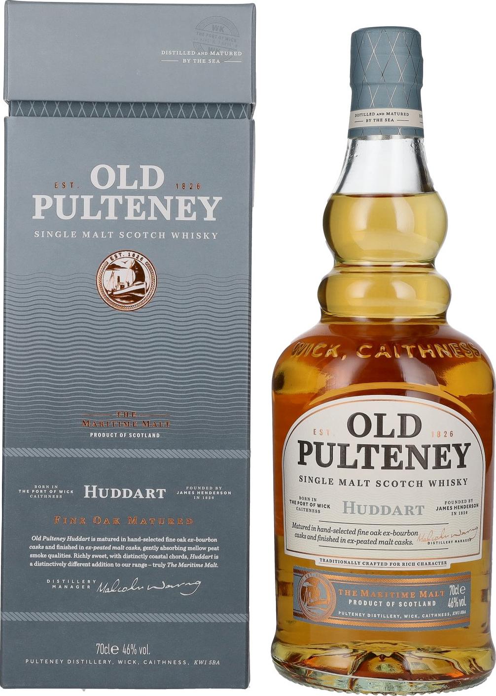 Old Pulteney HUDDART Single Malt Scotch Whisky 46% Vol. 0,7l in Giftbox