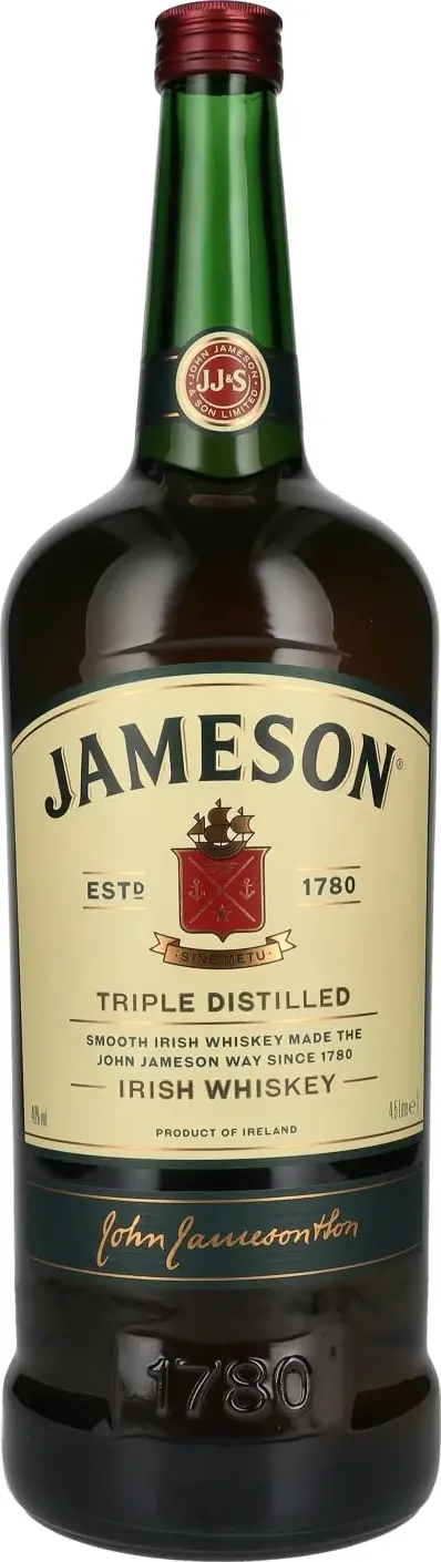 Jameson Triple Distilled Irish Whiskey 40% Vol. 4,5l