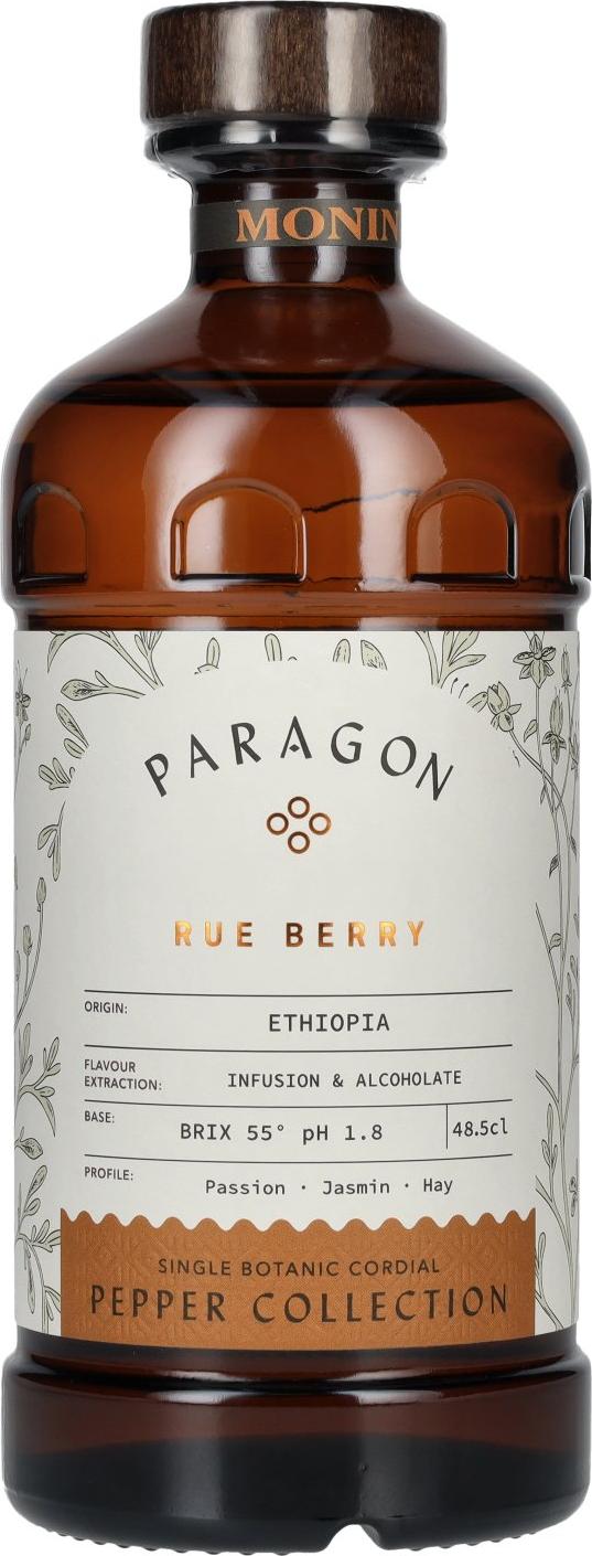 Monin PARAGON RUE BERRY Single Botanic Cordial Pepper Collection 0,485l