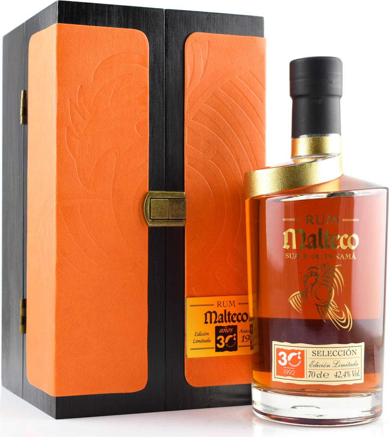 Ron Malteco SELECCIÓN Edición Limitada Aniversario 1992 30 YO 42,4% Vol. 0,7l
