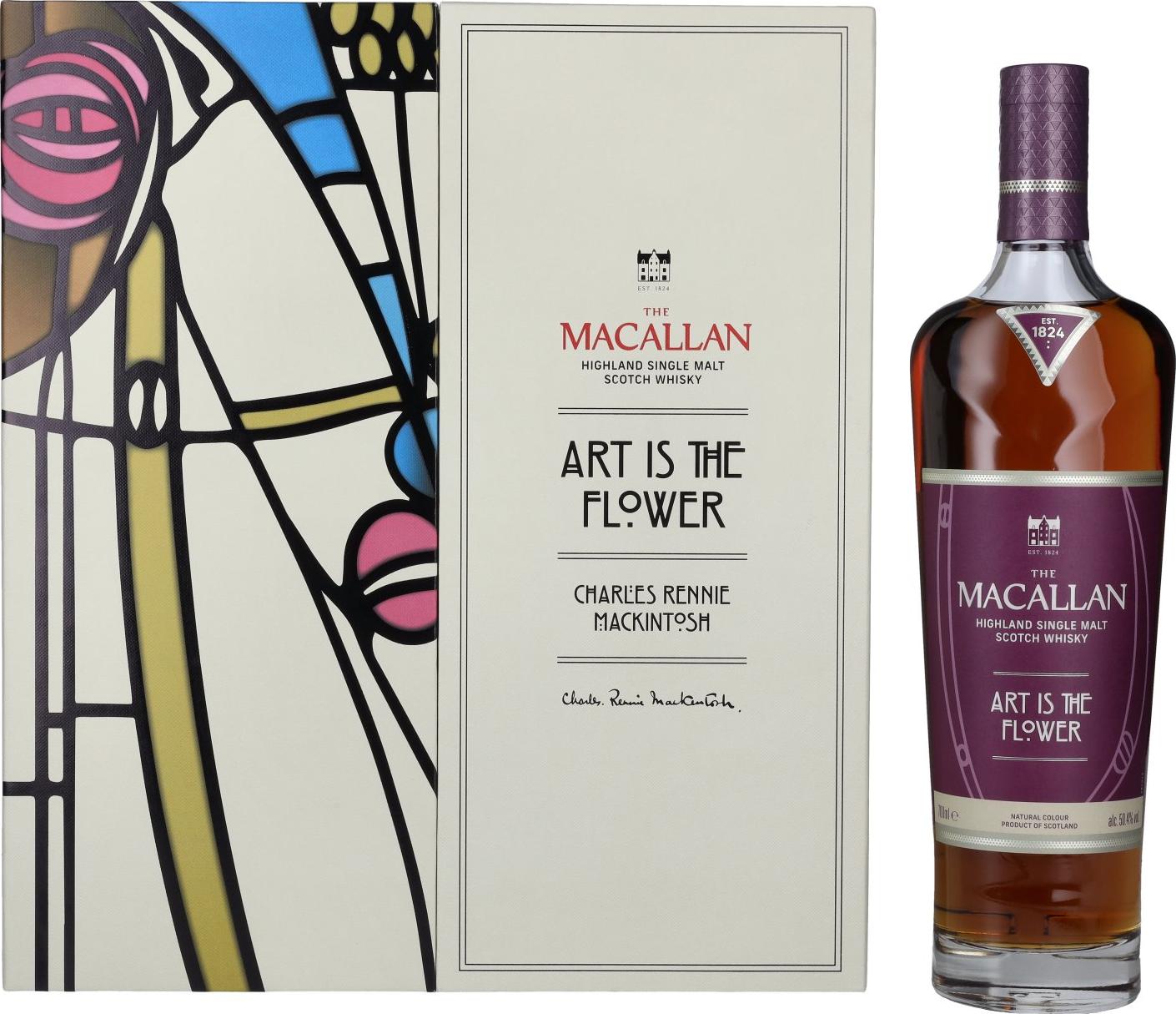 The Macallan ART IS THE FLOWER Highland Single Malt 50,4% Vol. 0,7l in Giftbox