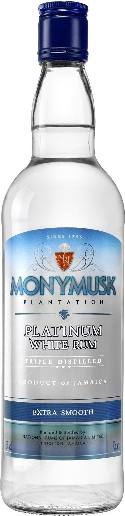 Monymusk Plantation PLATINUM WHITE Rum 40% Vol. 0,7l