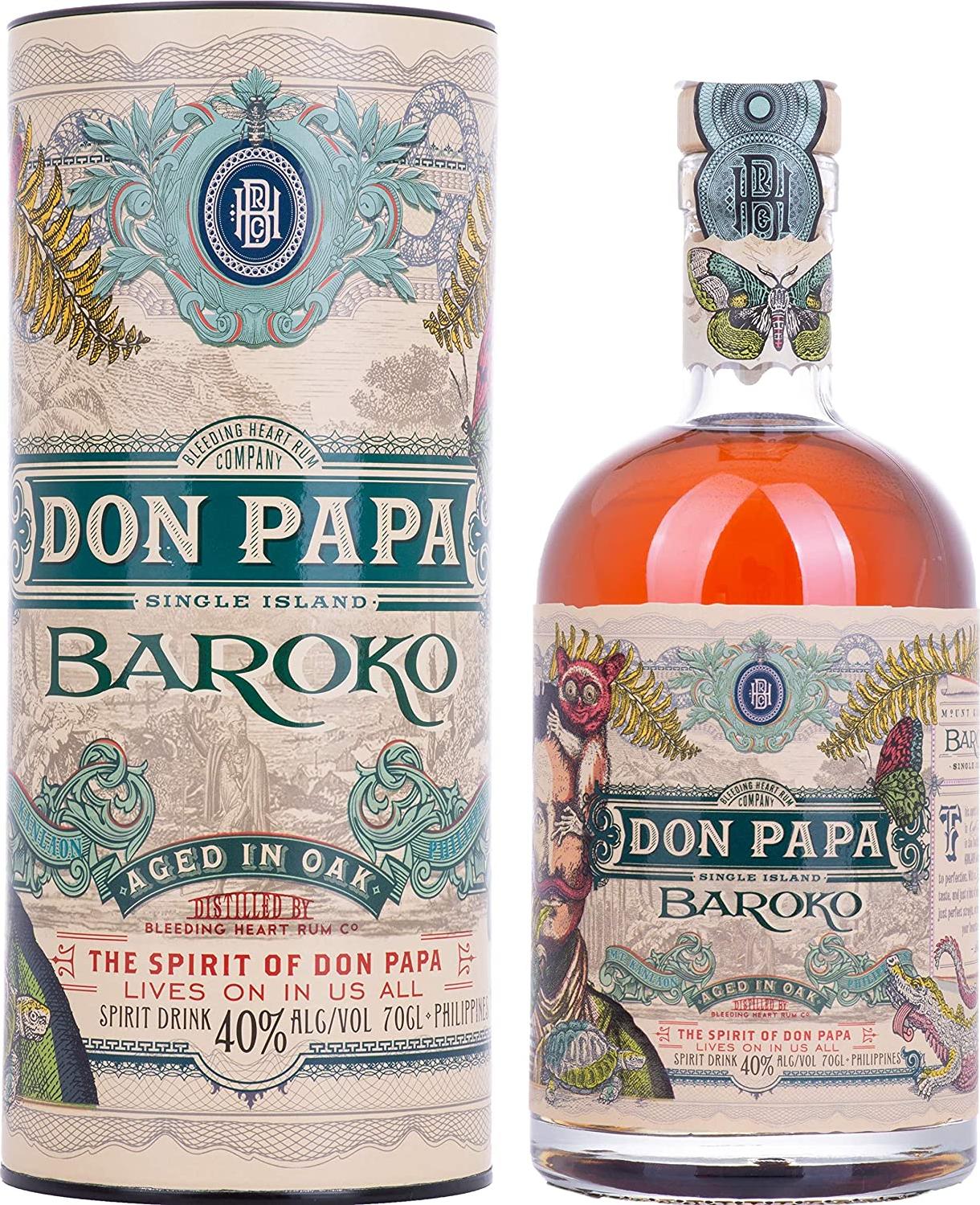 Don Papa BAROKO 40% Vol. 0,7l in Giftbox