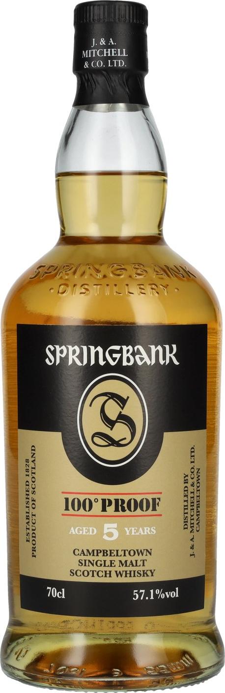 Springbank 100° Proof 5 Years Old Campbeltown Single Malt Scotch Whisky 57,1% Vol. 0,7l