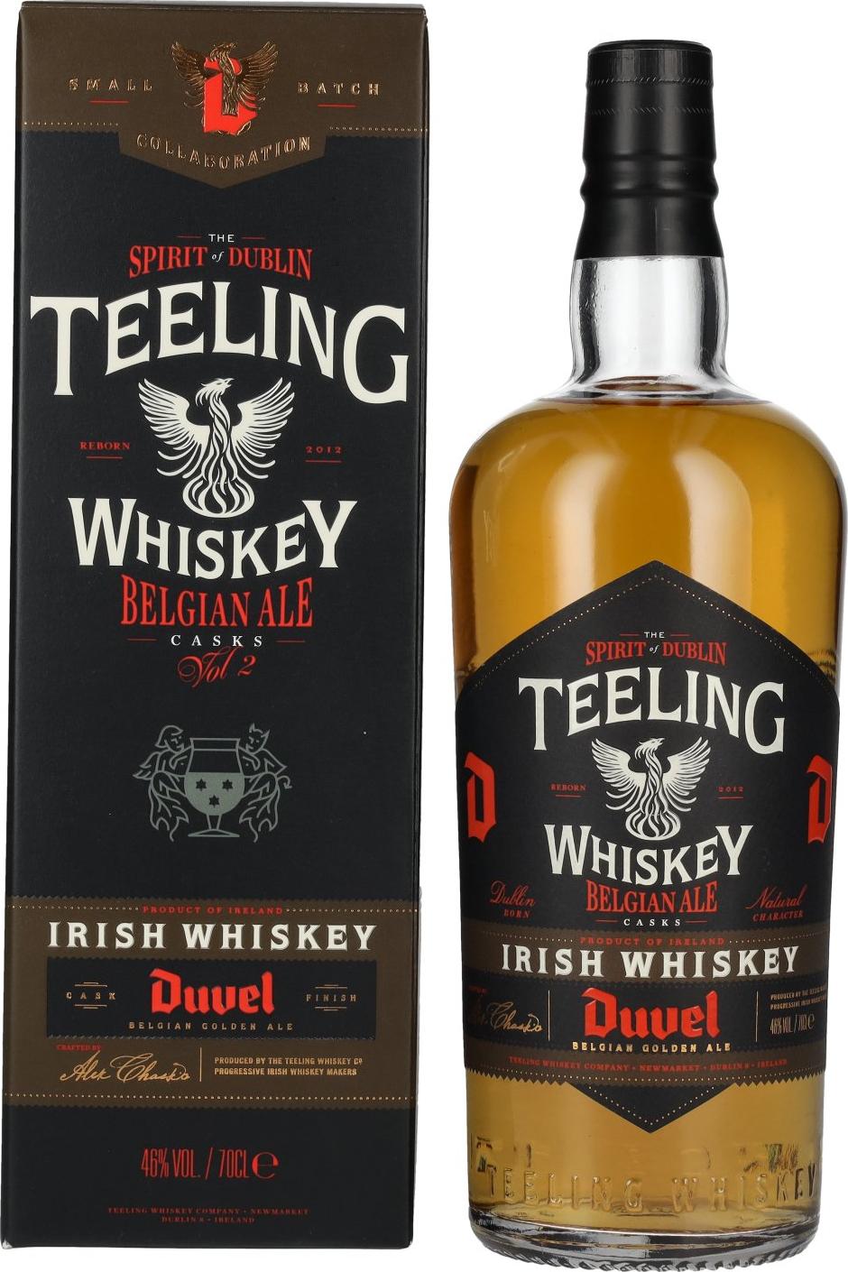 Teeling Whiskey Small Batch DUVEL Belgian Ale Beer Cask Collaboration Irish Whiskey 46% Vol. 0,7l in Giftbox