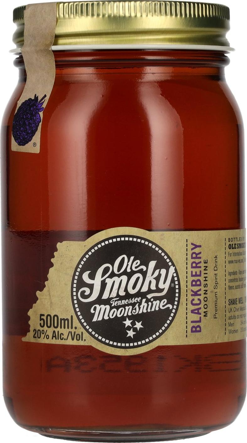 Ole Smoky Tennessee Moonshine BLACKBERRY 20% Vol. 0,5l