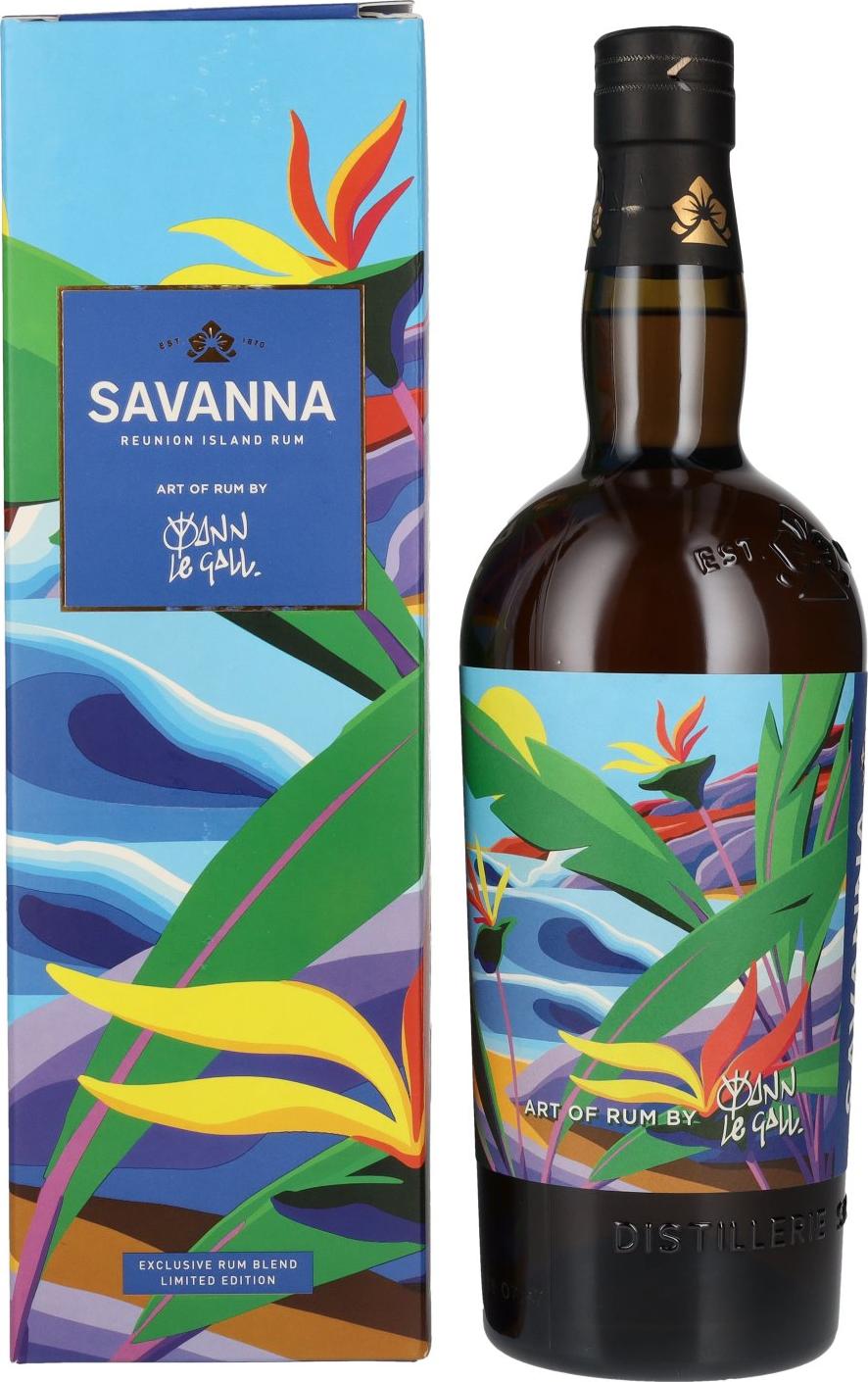 Savanna YANN LE GALL Traditionnel Reunion Island Rum 54% Vol. 0,7l in Giftbox