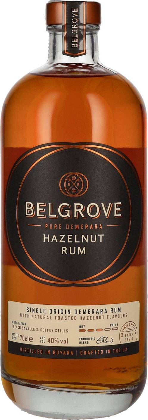 Belgrove Hazelnut Rum 40% Vol. 0,7l