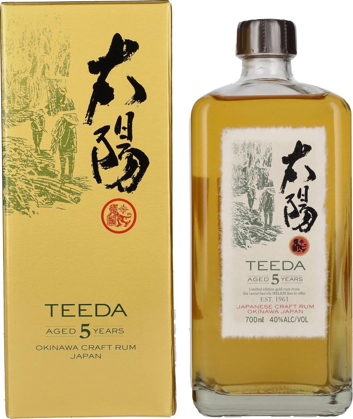 Teeda 5 Years Old Japanese Craft Rum 40% Vol. 0,7l in Giftbox